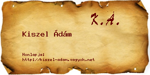 Kiszel Ádám névjegykártya
